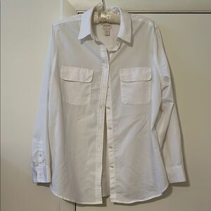 Chico's White Casual Button Down Shirt